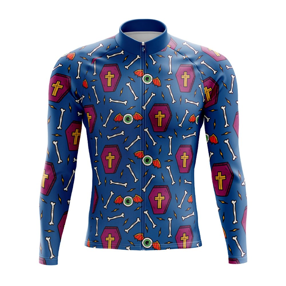 Bat Eyes Long Sleeve Cycling Jersey
