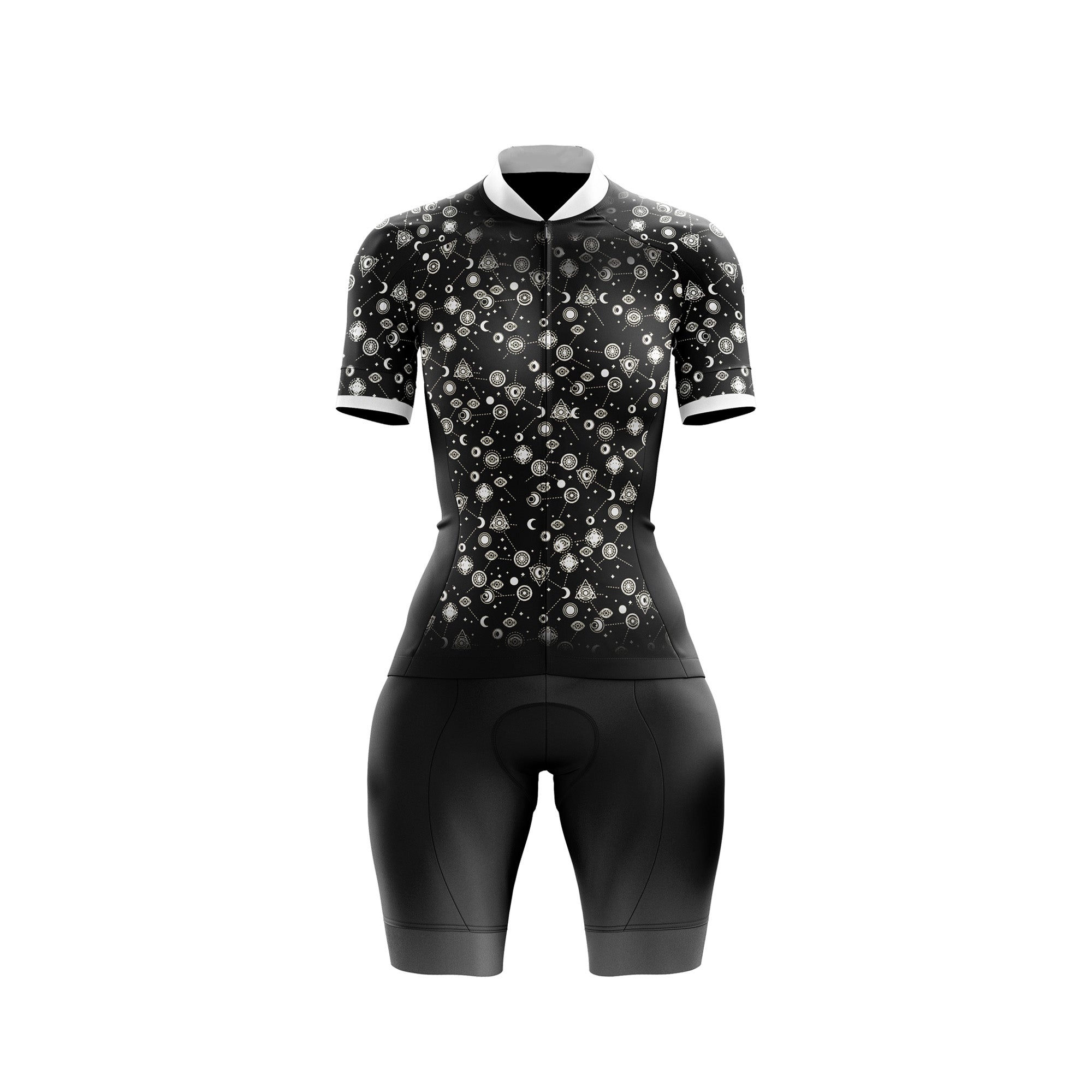 Black Evil Eye Female Cycling Kit