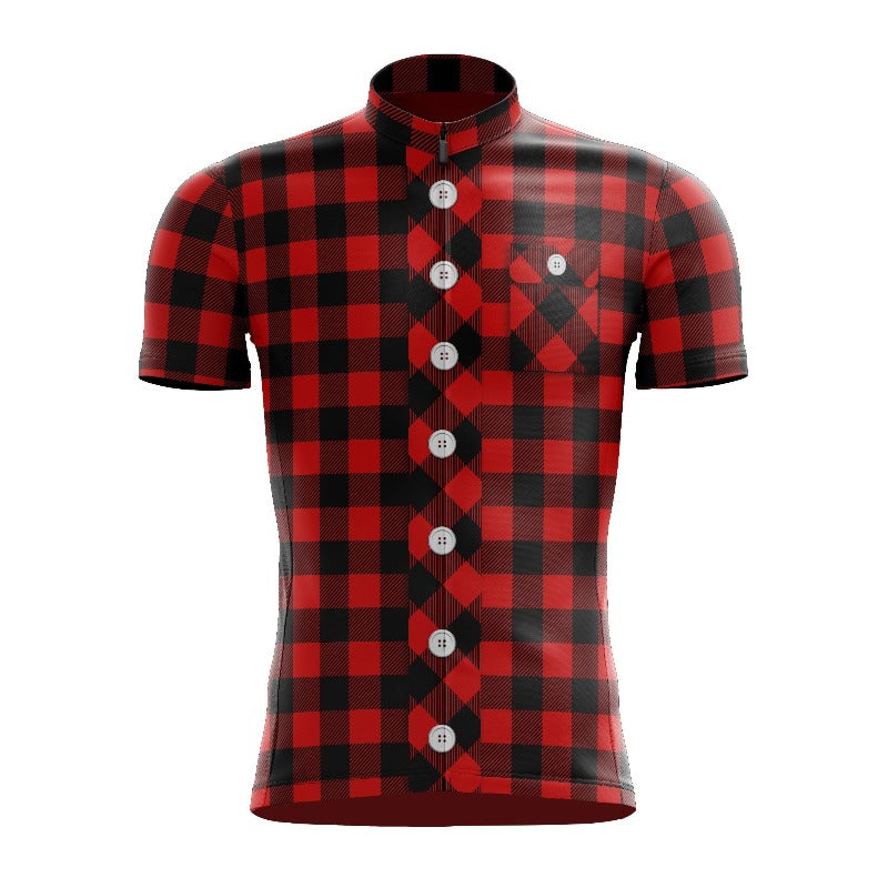 Blood Red Lumberjack Cycling Jersey