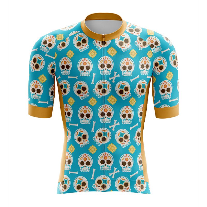 Blue Skulls Aero Jersey