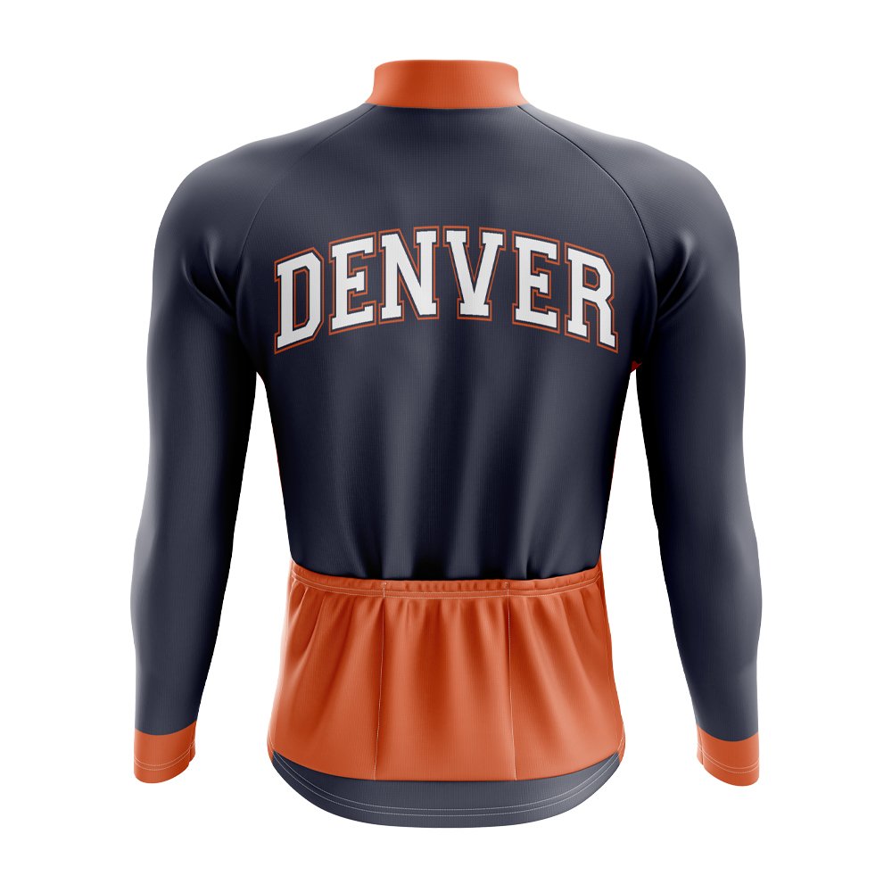 Denver Football Long Sleeve Cycling Jersey - Image 2