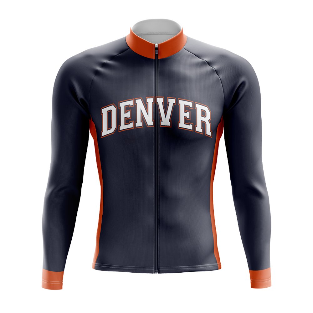 Denver Football Long Sleeve Cycling Jersey