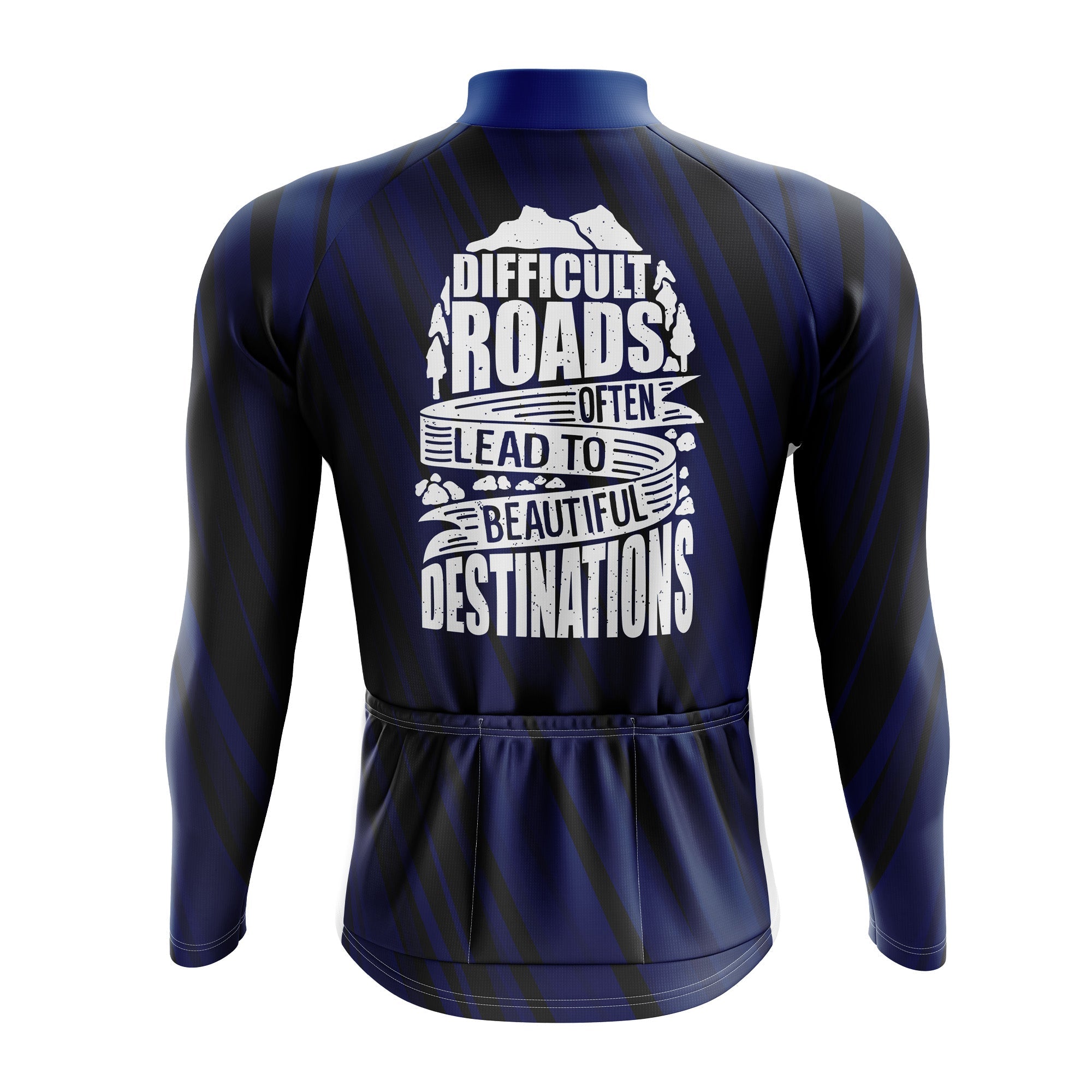 Difficult Roads Long Sleeve Cycling Jersey - Image 2