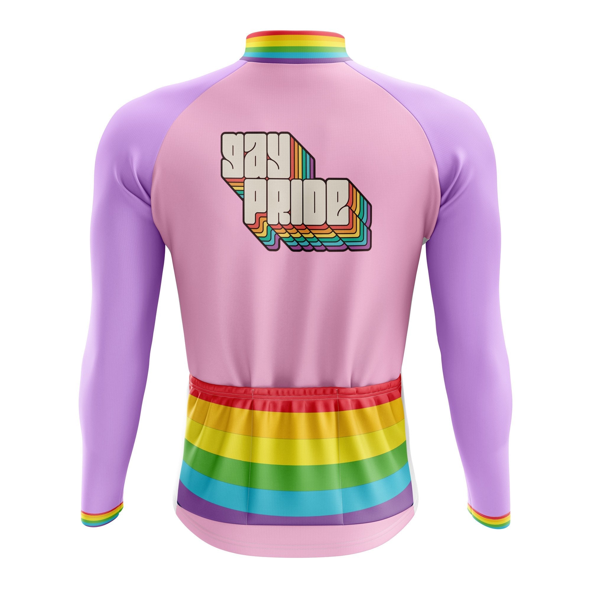 Gay Pride Long Sleeve Cycling Jersey - Image 2