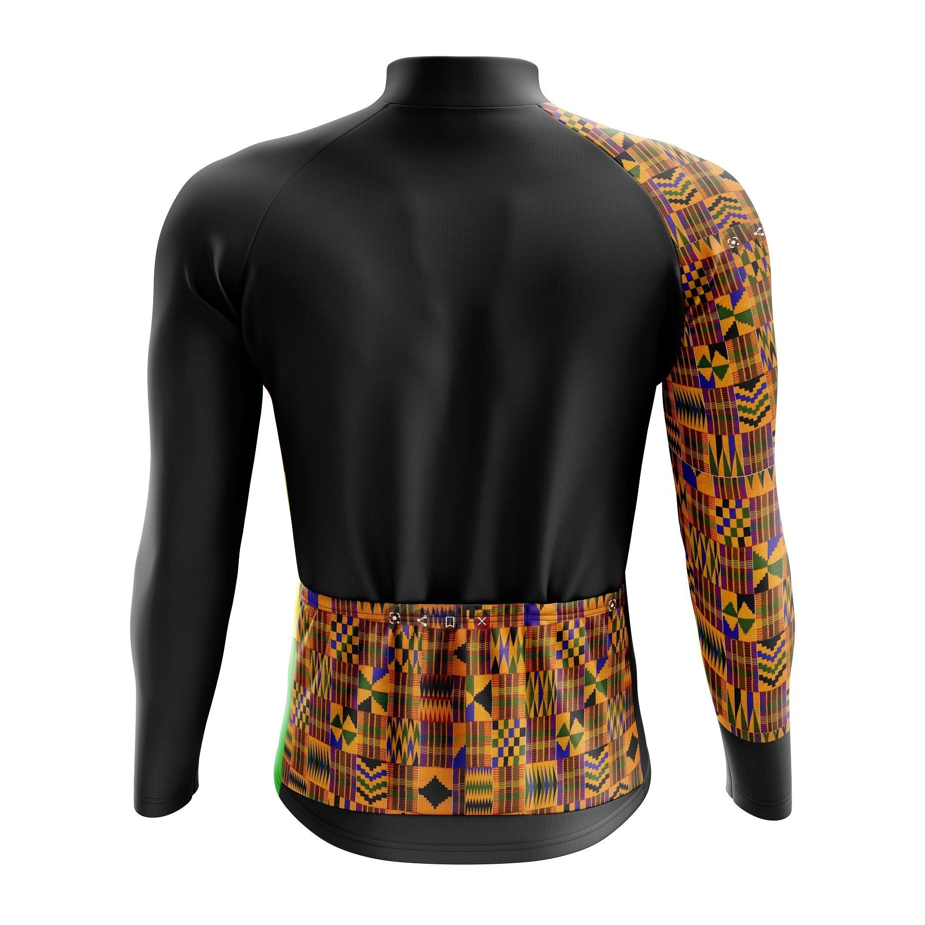 Ghana Long Sleeve Cycling Jersey - Image 2