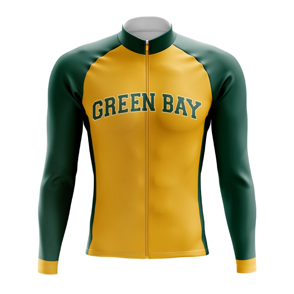 Green Bay Football Long Sleeve Cycling Jersey