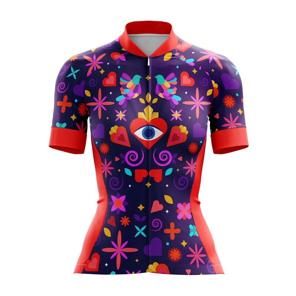 Mexican Art Female Cycling Jersey