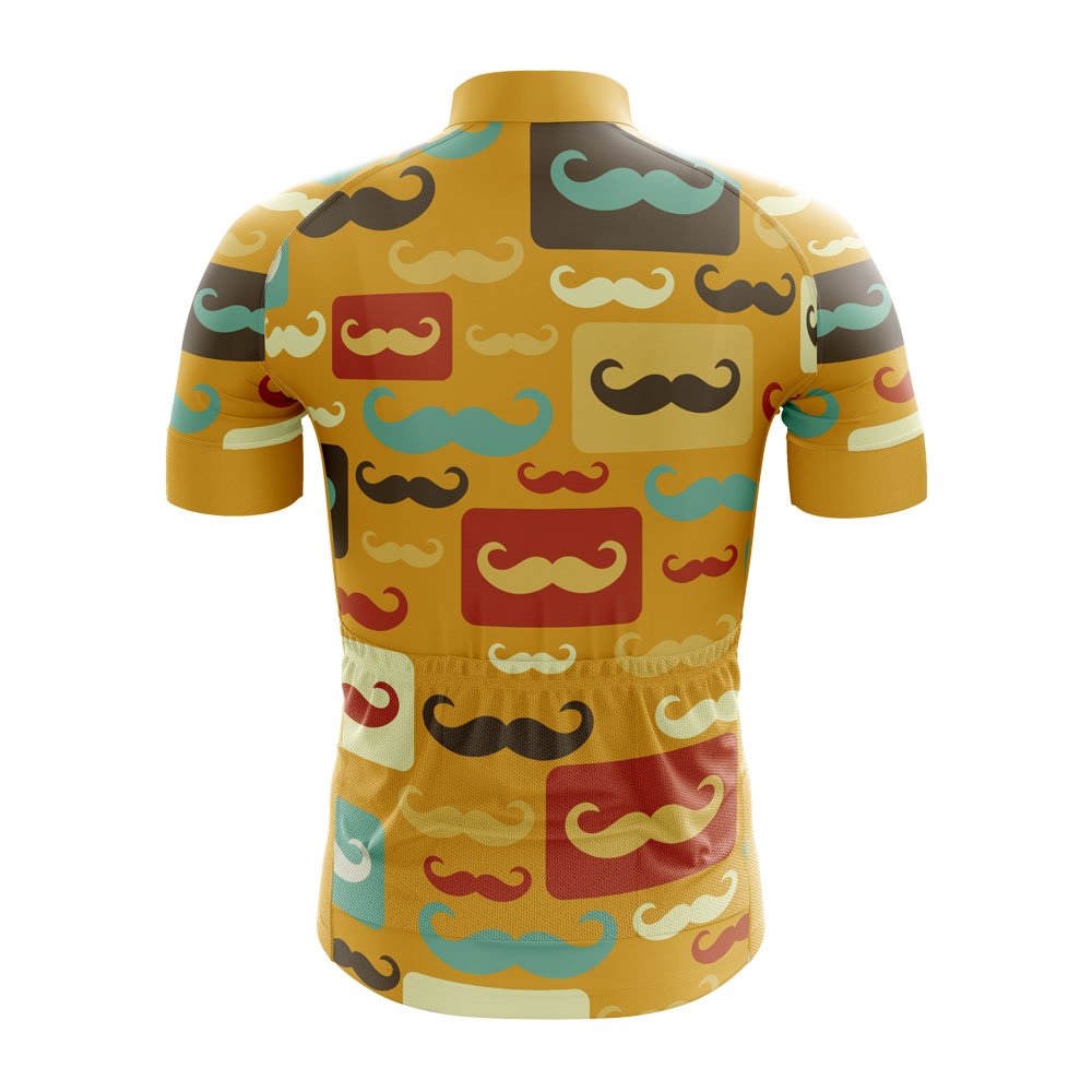 Moustache Pattern Bicycle Jersey - Image 4