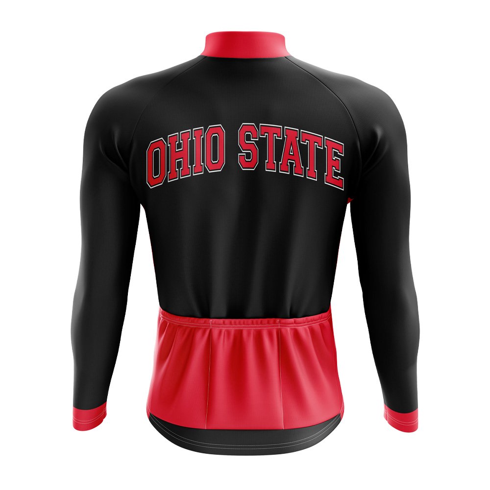 Ohio State Long Sleeve Cycling Jersey - Image 2