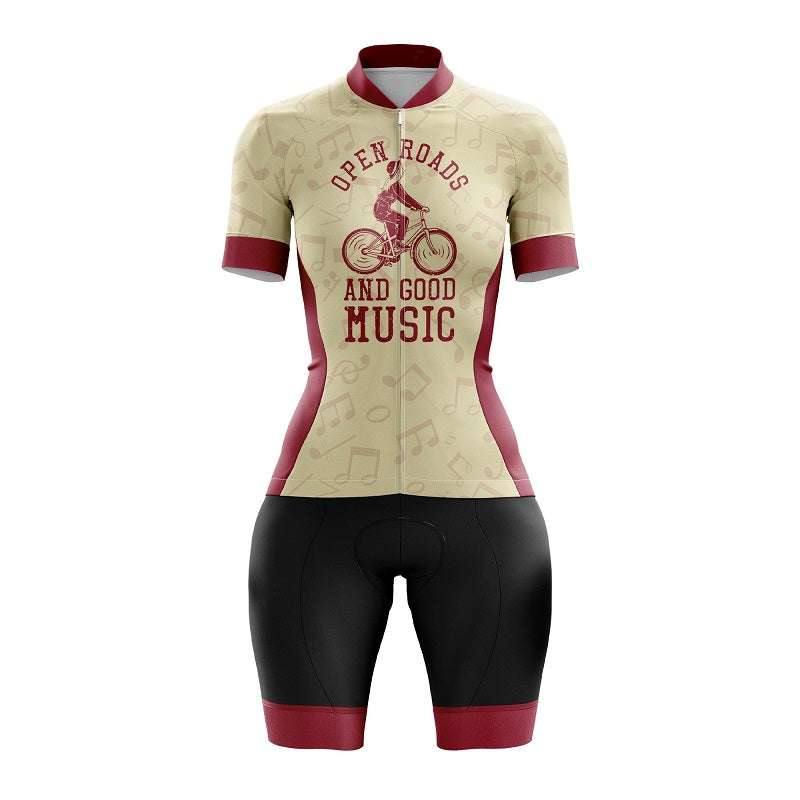 Open Roads Good Music Women's Cycling Kit