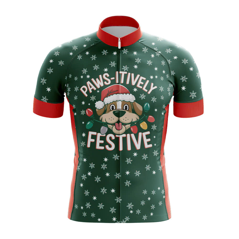 Paws-itively Festive Cycling Jersey