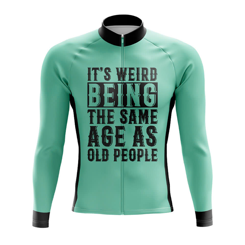 Same Age as Old People Long Sleeve Cycling Jersey