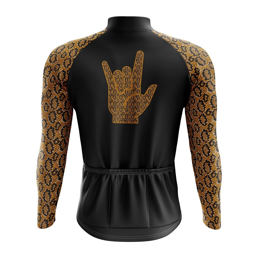 Snakeskin Long Sleeve Cycling Jersey - Image 2