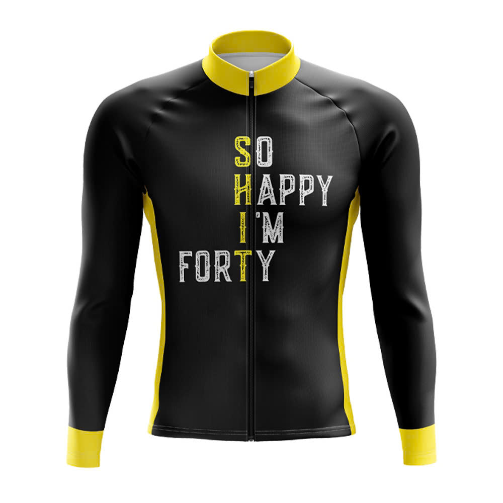 So Happy I’m 40 Long Sleeve Cycling Jersey
