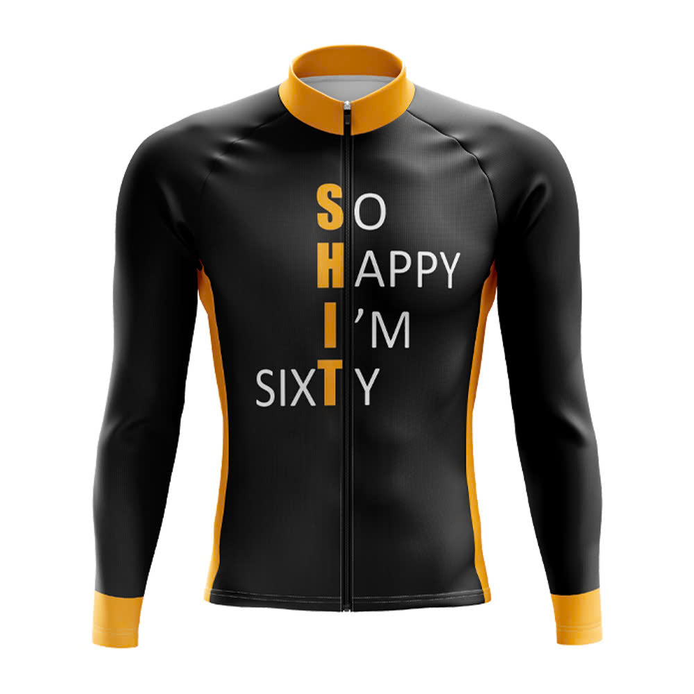 So Happy I’m 60 Long Sleeve Cycling Jersey