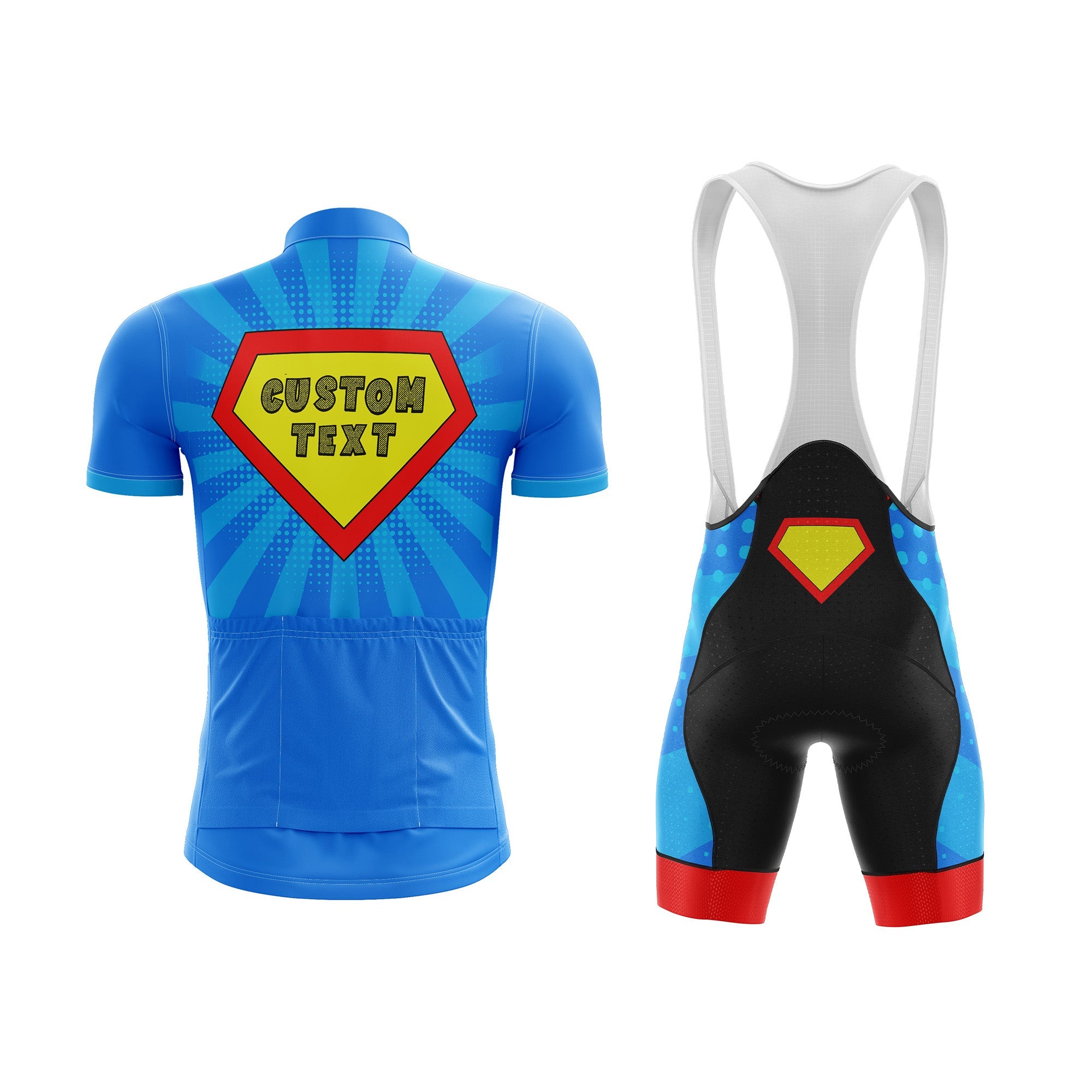 Superman Pop Art Custom Cycling Kit - Image 2