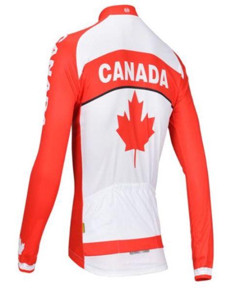 Team Canada Winter Long Sleeve Cycling Jersey & Pants - Image 4