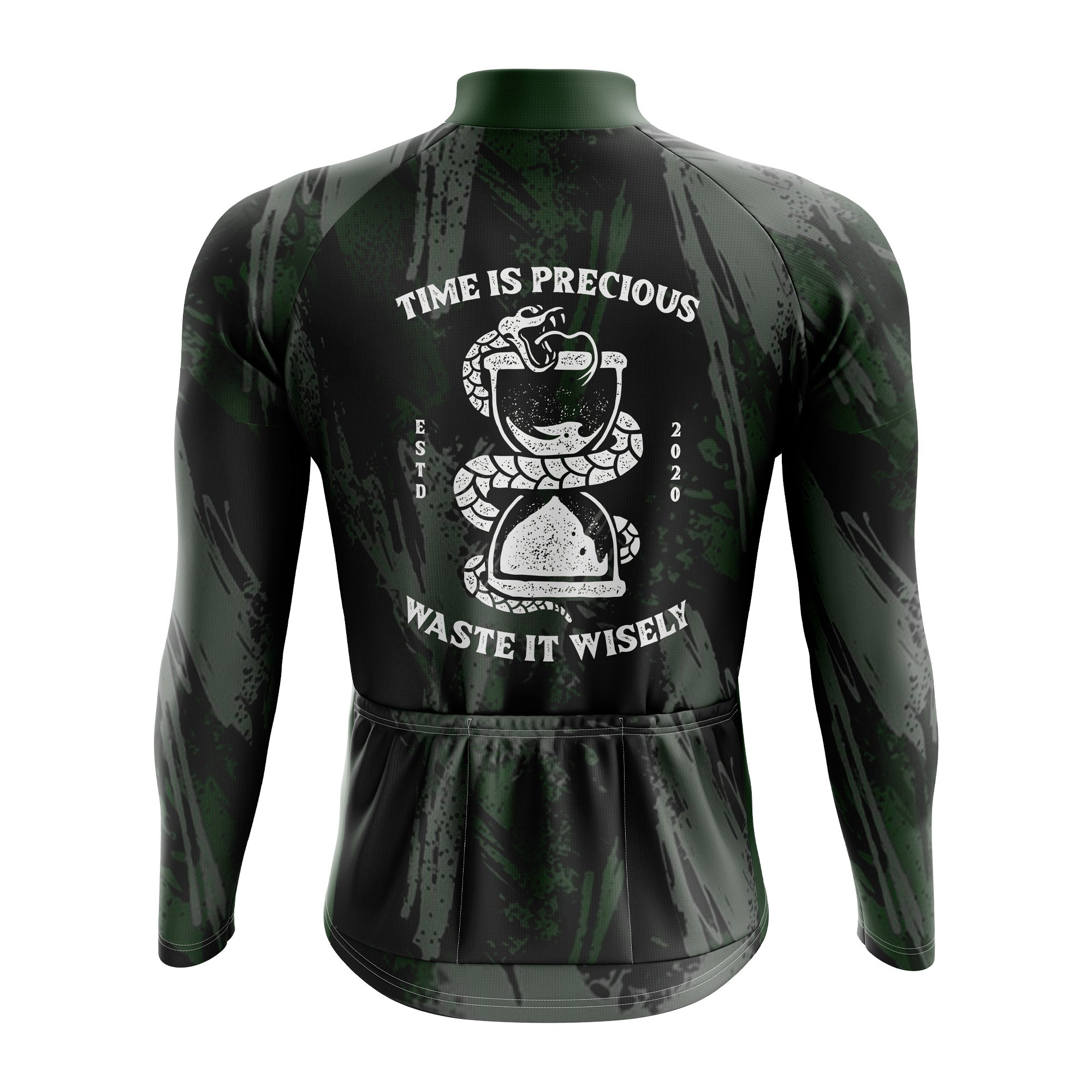 Time Is Precious Long Sleeve Cycling Jersey - Image 2