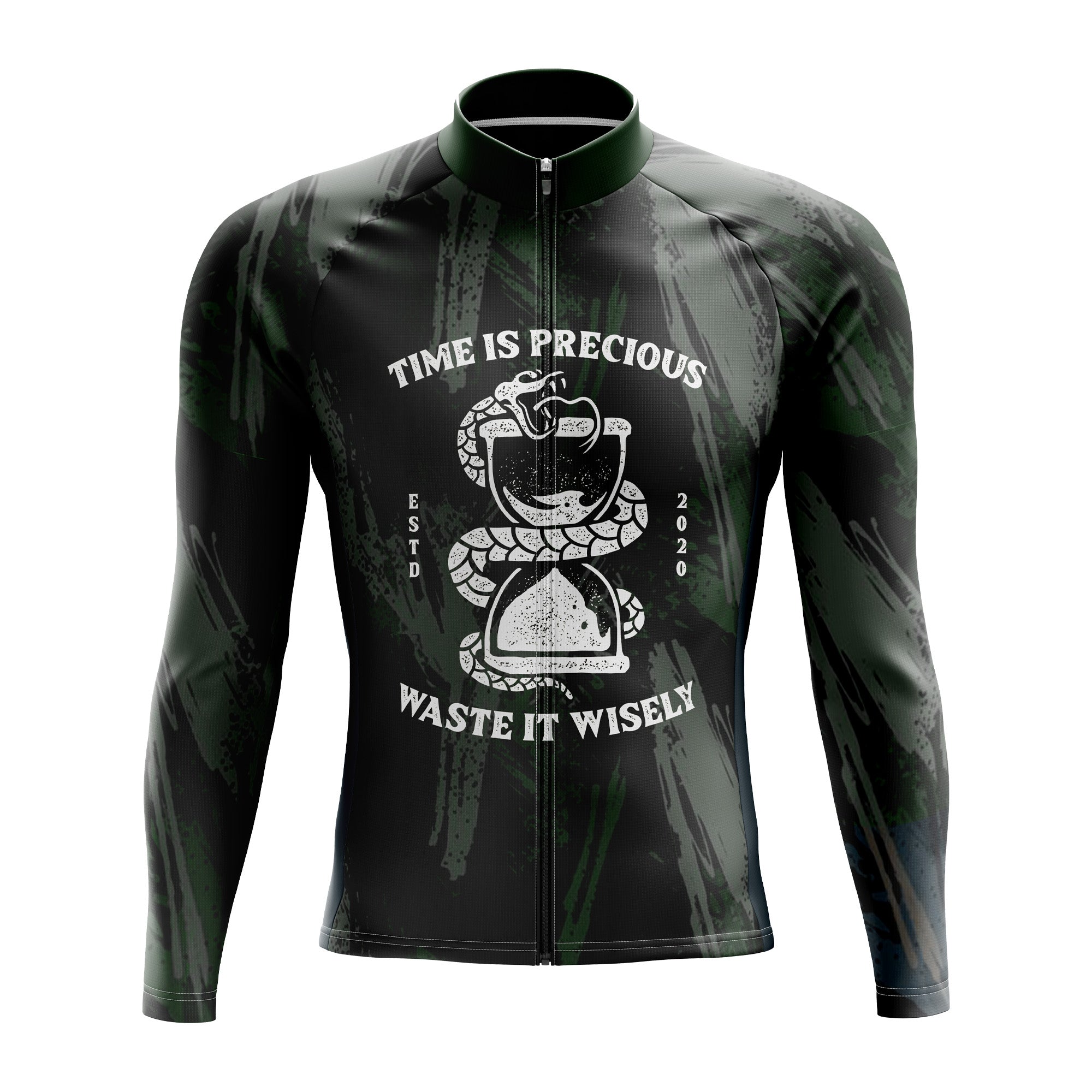 Time Is Precious Long Sleeve Cycling Jersey