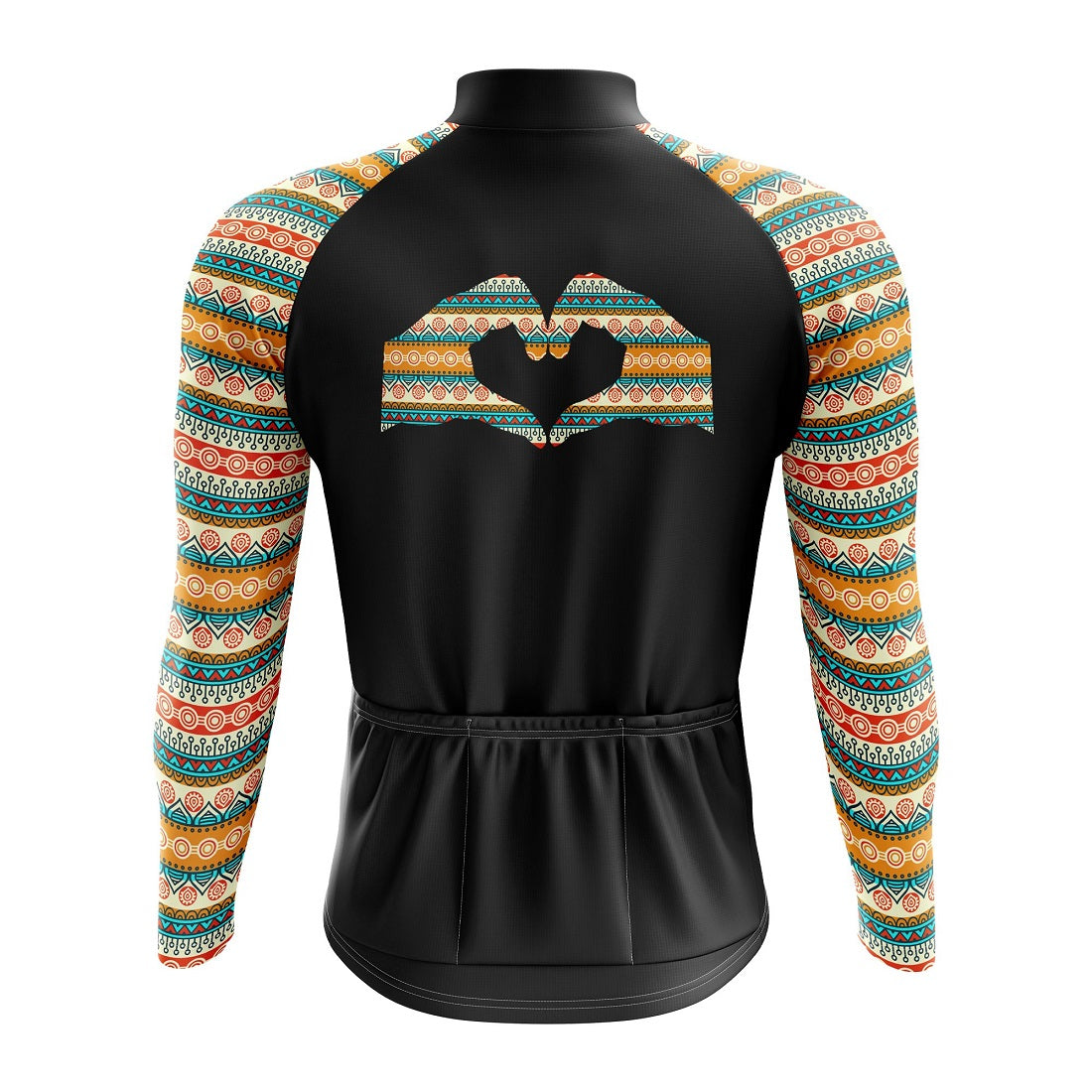 Tribal Heart Long Sleeve Cycling Jersey - Image 2