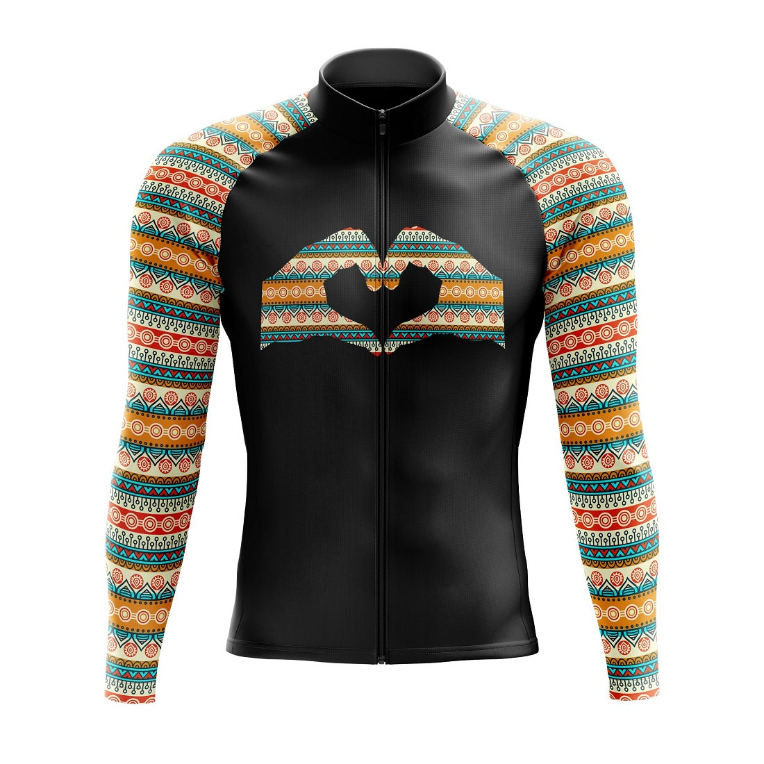 Tribal Heart Long Sleeve Cycling Jersey