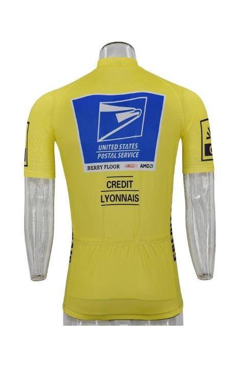 USPS Yellow Cycling Jersey - Image 2