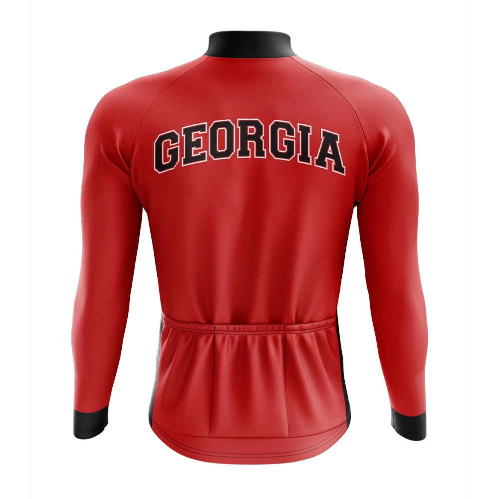 University Of Georgia Long Sleeve Cycling Jersey - Image 2