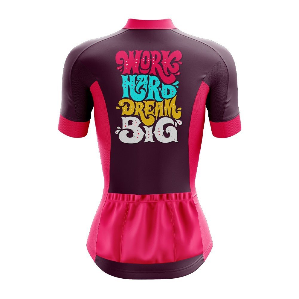 Work Hard Dream Big Women's Cycling Jersey - Image 2
