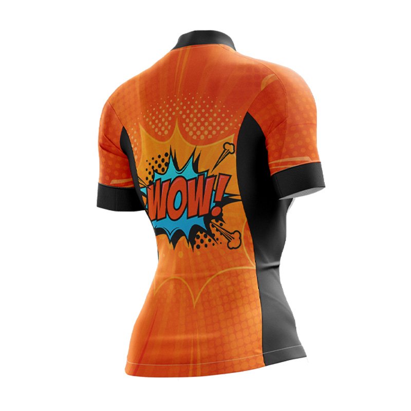 Wow Pop Art Female Cycling Jersey - Image 2