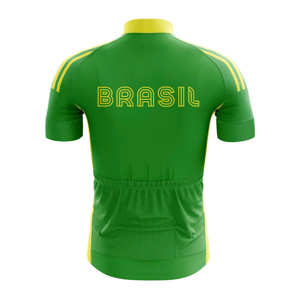 Brasil Retro Cycling Jersey - Image 2