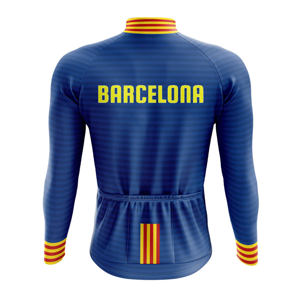 FC Barcelona Long Sleeve Cycling Jersey - Image 2