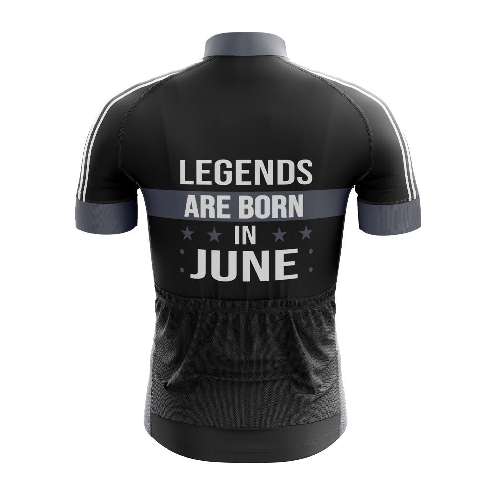 Legends Are Born in June Cycling Jersey - Image 2