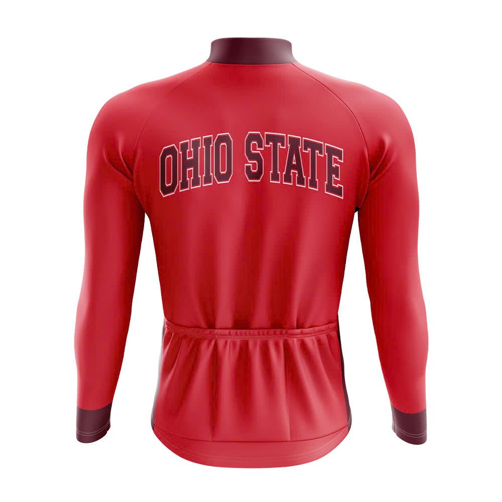 Ohio State Long Sleeve Cycling Jersey - Image 4