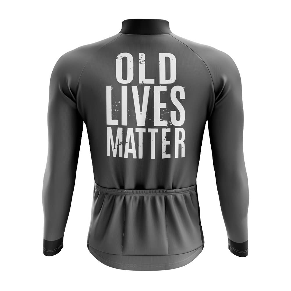 Old Lives Matter Long Sleeve Cycling Jersey - Image 2