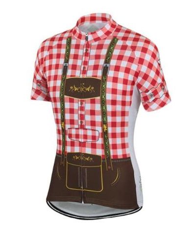 Red Lederhosen Cycling Jersey