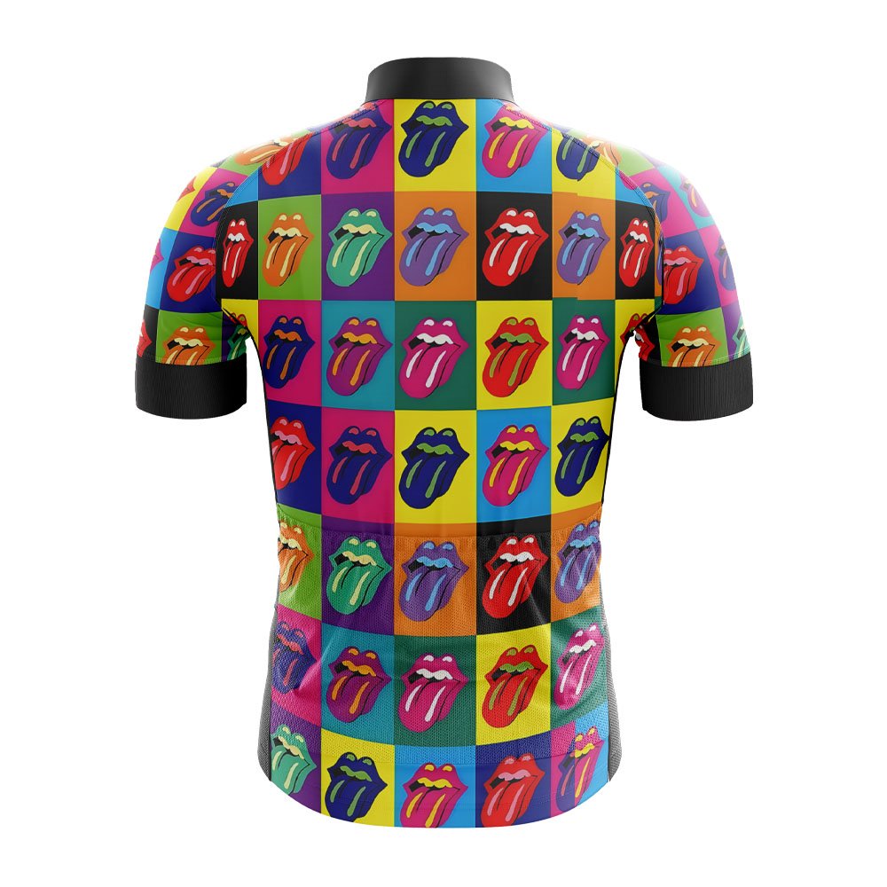 Rocking Tongues Pop Art Cycling Jersey - Image 2