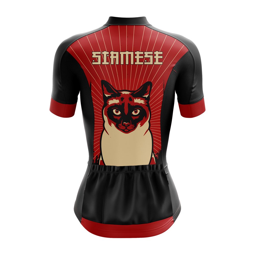Siamese Cat Female Cycling Jersey - Image 2